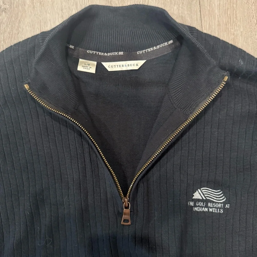 Cutter & Buck Men's 1/4 Zip Pullover Sz Large, Indian Wells Golf Club - Picture 3 of 5